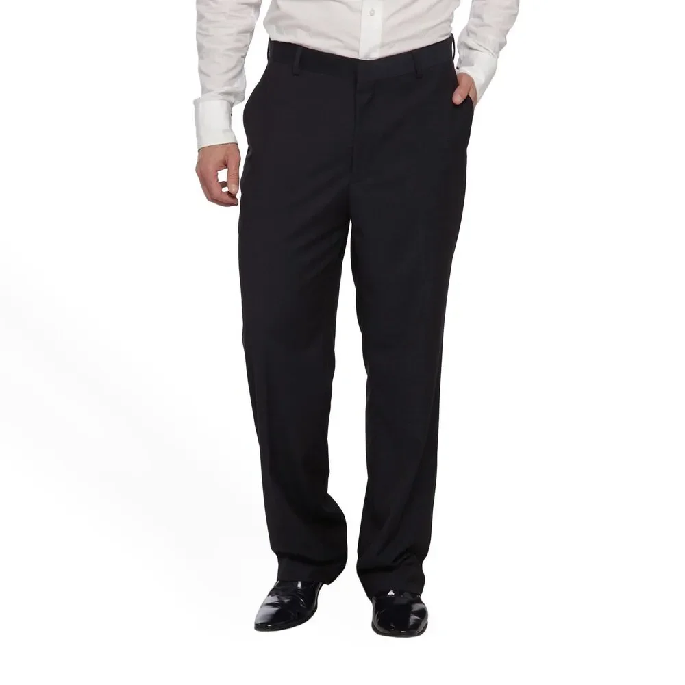 Covington Men's Flat Front Suit Pants, Size 30x30, Black
